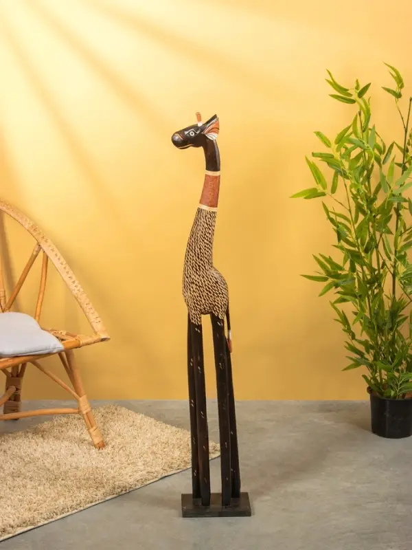 Сувенир Сувенир "Жираф" дерево 20х13х120 см, цв. коричневый