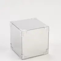 Ночник - зеркало 3D акрил &laquo;Дед Мороз и ёлочка&raquo; 12&times;12&times;12 см