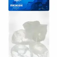 Декоративные камни для аквариума, 3-5 см, 500 г, необработанные, стекло, прозрачные