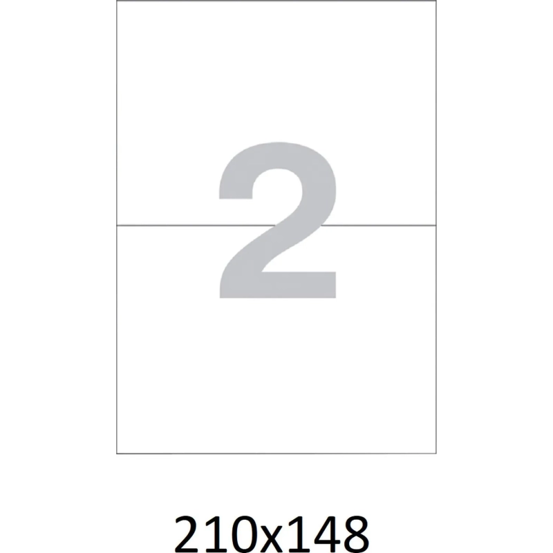 Этикетки самоклеящиеся кауч.к 2 10х148 2шт/л А(100л/уп)