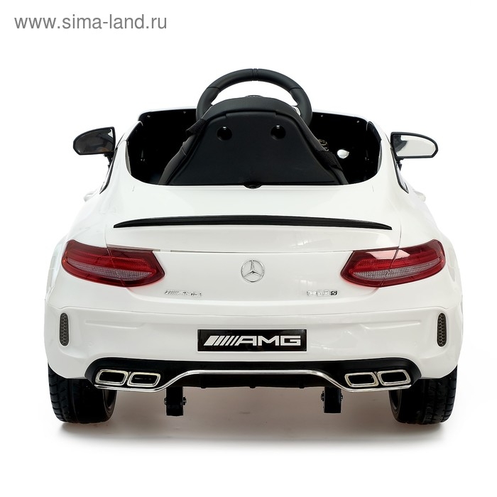 Электромобиль MERCEDES-BENZ C63 S AMG, EVA колёса, цвет белый Электромобиль MERCEDES-BENZ C63 S AMG, EVA колёса, цвет белый