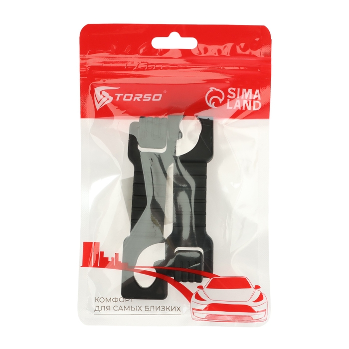 Вешалка-крючок на подголовник, набор 2 шт, чёрный Вешалка-крючок на подголовник, набор 2 шт, чёрный