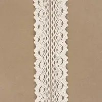 Кружево вязаное, 25 мм, 15&plusmn;1 м, бежевое