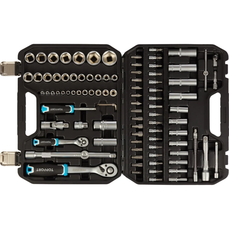 Набор инструмента Topfort 94 предметов  1/4 и 1/2