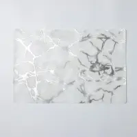 Салфетка сервировочная на стол «Мрамор», 45×30 см, цвет белый