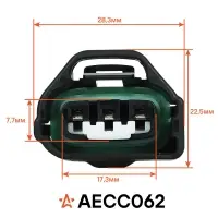 Разъём 3 pin с проводами для датчика положения дроссельной заслонки Toyota Avensis, Corolla