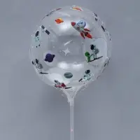 Воздушный шар полимерный светящийся 24" &laquo;Космос&raquo;, набор 3 штуки