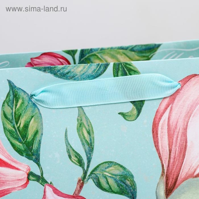 Пакет подарочный ламинированный вертикальный, упаковка, «Магнолия», ML 23 х 27 х 11,5 см Пакет подарочный ламинированный вертикальный, упаковка, «Магнолия», ML 23 х 27 х 11,5 см