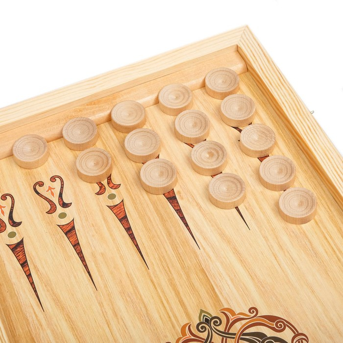 Нарды деревянные большие, с шашками Нарды деревянные большие, с шашками "Горы", настольная игра, 60 х 60 см