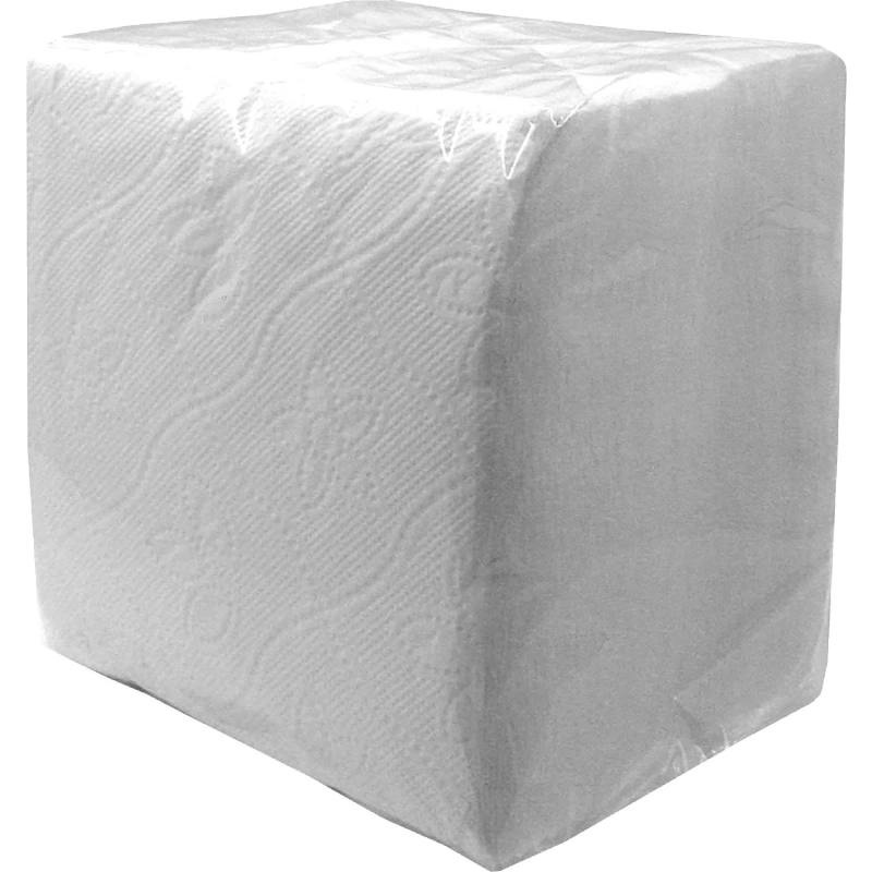 Салфетки бумажные 22х22см 1сл белые 100шт/уп