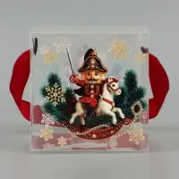 Коробка подарочная, складная из PVC &laquo;Роскошный Новый год&raquo;, 10&times;10&times;10 см
