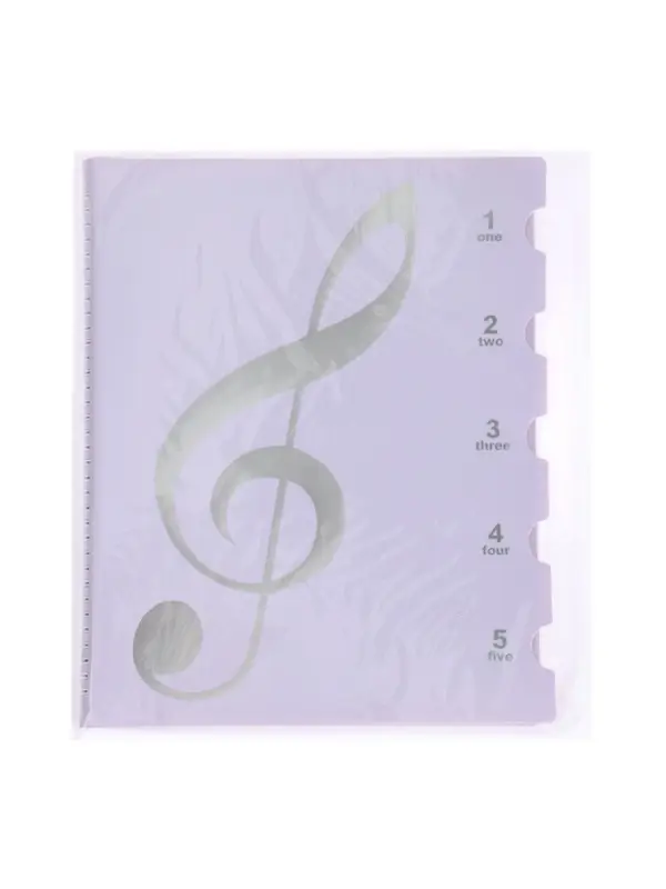 Нотная папка - 20 файлов 40 листов фиолетовая