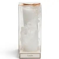 Свеча интерьерная &laquo;Цветы&raquo; 8&times;7&times;16 см, 360 г, 30 ч, белый