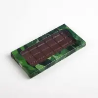 Коробка для шоколада, кондитерская упаковка, &laquo;23 февраля&raquo;, с окном, 17.3&times;8.8&times;1.5 см