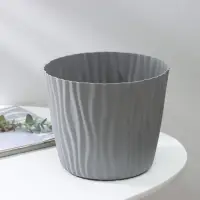 Кашпо для цветов со вставкой «Волна», 4 л, d=20 см, h=17 см, цвет серый Кашпо для цветов со вставкой «Волна», 4 л, d=20 см, h=17 см, цвет серый
