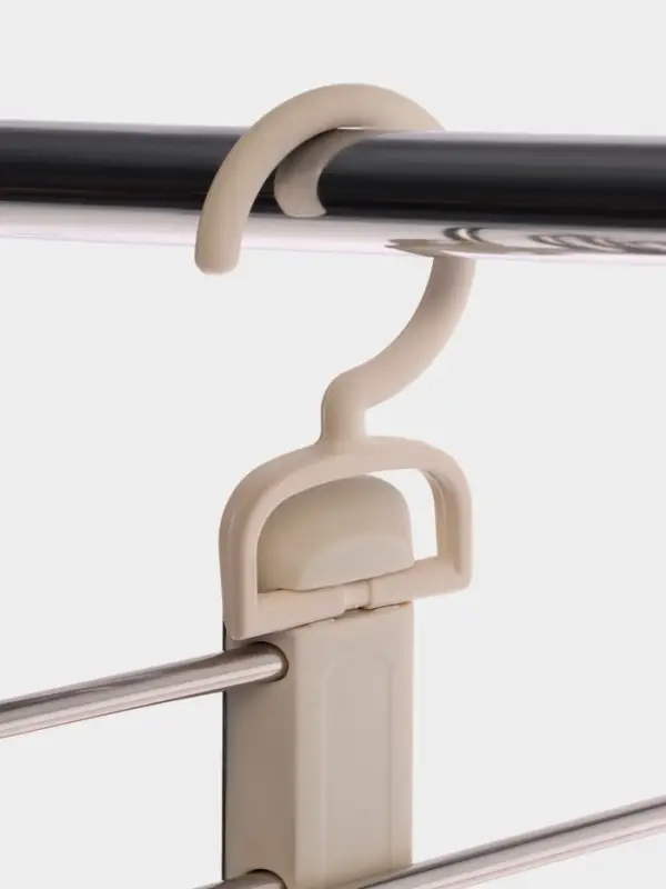 Вешалка для брюк многоуровневая, трансформер, 31.5&times;31&times;6 см, 6 уровней, чёрная