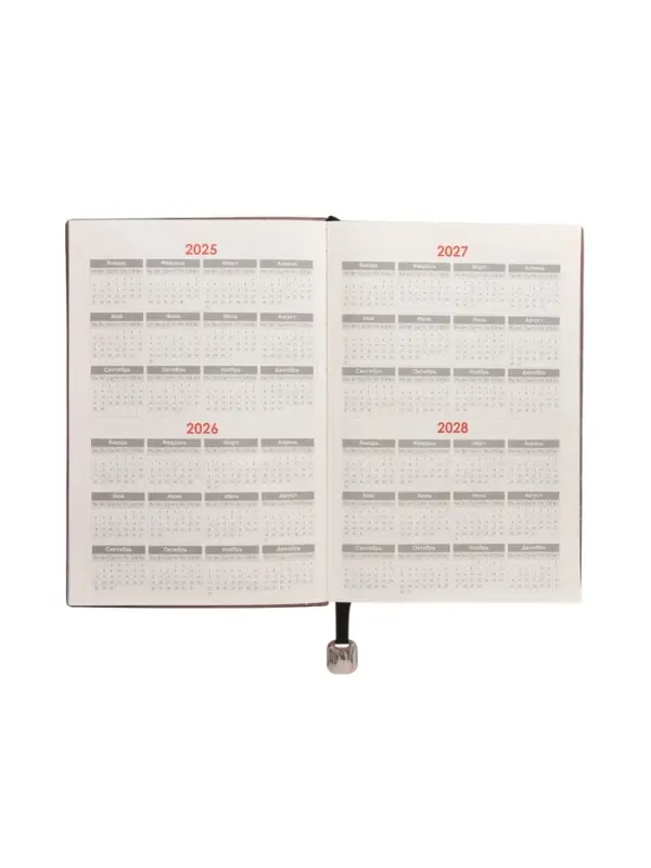 Ежедневник недатированный формат А5, 80л, линия, с ручкой, подар коробка, Черный