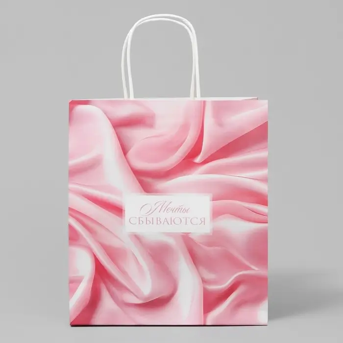 Пакет подарочный крафтовый, упаковка, «Мечты», 22 х 25 х 12 см Пакет подарочный крафтовый, упаковка, «Мечты», 22 х 25 х 12 см