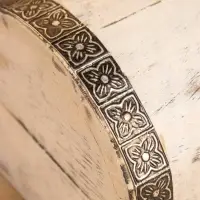 Сундучок "Солнце ацтеков" 19х12х11 см, манговое дерево, белый антик Сундучок "Солнце ацтеков" 19х12х11 см, манговое дерево, белый антик