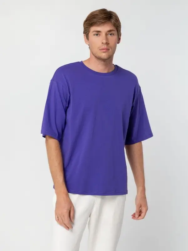 Футболка унисекс оверсайз Street Vibes, фиолетовая, размер XS/S Футболка унисекс оверсайз Street Vibes, фиолетовая, размер XS/S