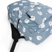 Рюкзак школьный &laquo;Мишки&raquo; для девочки, с пеналом, 3 кармана, 28&times;12&times;43 см, серый