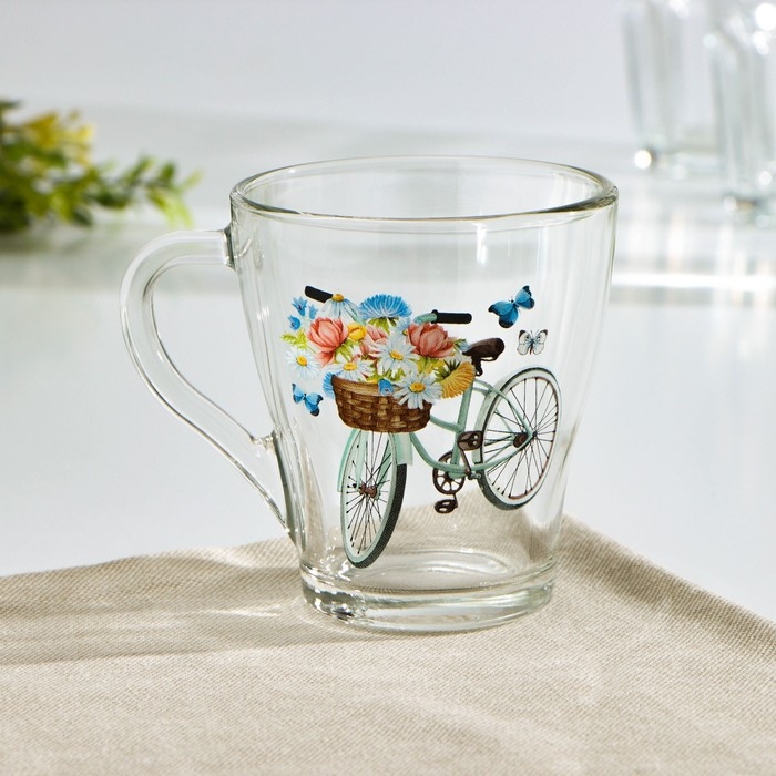 Кружка стеклянная «Грация. Романтика», 250 мл