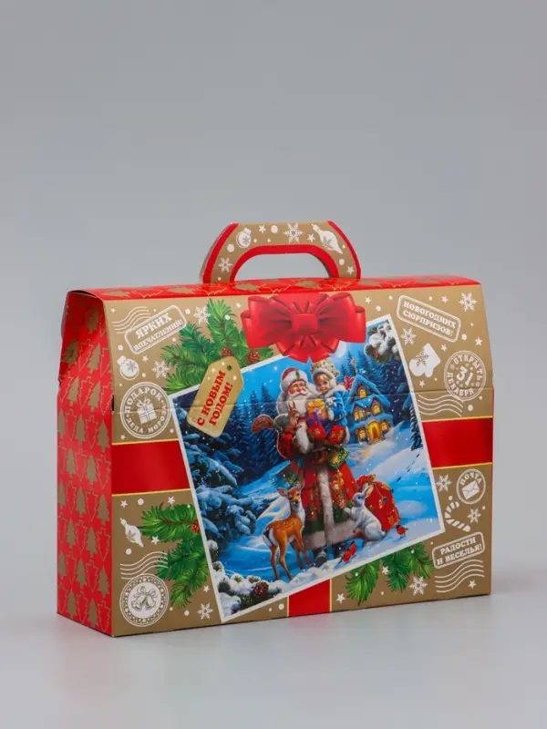 Коробка Новогодняя подарочная Коробка Новогодняя подарочная "Фотография" 26 х 19,5 х 7,5 см