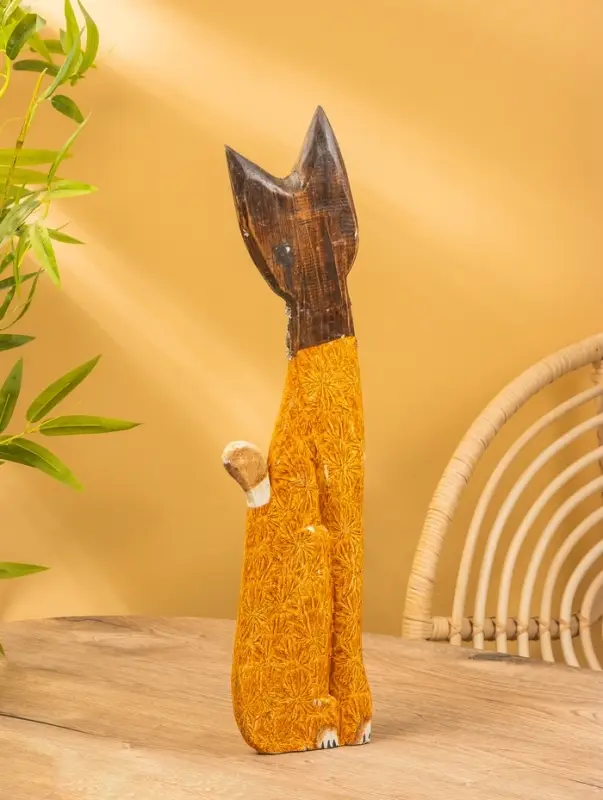 Сувенир «Кошка», 60×14×6 см, дерево, коричневый, МИКС Сувенир «Кошка», 60×14×6 см, дерево, коричневый, МИКС