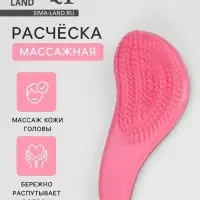 Расчёска массажная, 5.5&times;15(&plusmn;1) см, МИКС