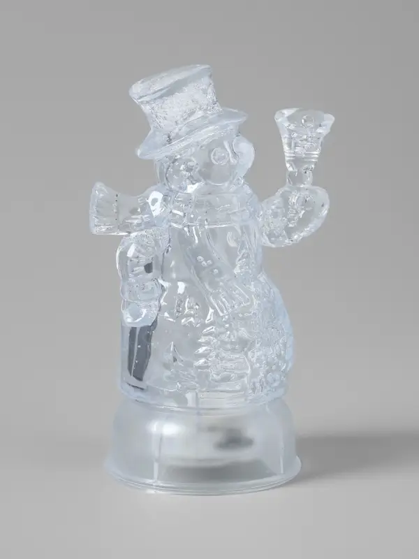 Световая фигура  Световая фигура "Снеговик", 13 см, 1 LED, LR44x3, Т/БЕЛЫЙ