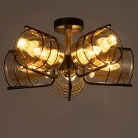 Светильник потолочный BayerLux &laquo;Моана&raquo;, Е27, 5&times;40 Вт, 43&times;14&times;21 см, чёрный