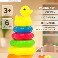 Пирамидка &laquo;Уточка&raquo;, 5 колец