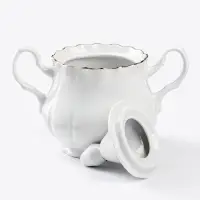 Сахарница Добрушский завод &laquo;Романс&raquo;, 550 мл, фарфор, белая