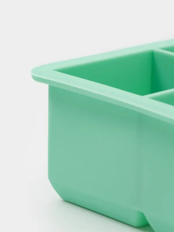 Форма для льда и заготовок Доляна &laquo;Кубик&raquo;, силикон, 16&times;11&times;4.8 см, 6 ячеек (4.6&times;4.6 см), бирюзовая