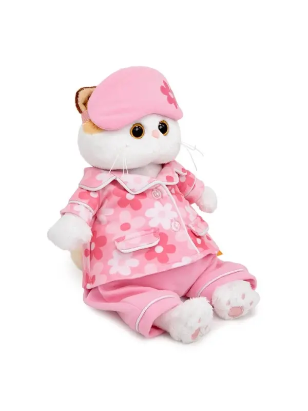 Мягкая игрушка &laquo;Кошечка Ли-Ли&raquo; в пижаме в цветочек, 24 см