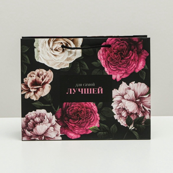 Пакет подарочный ламинированный горизонтальный, упаковка, «Для самой лучшей», MS 23 х 18 х 8 см