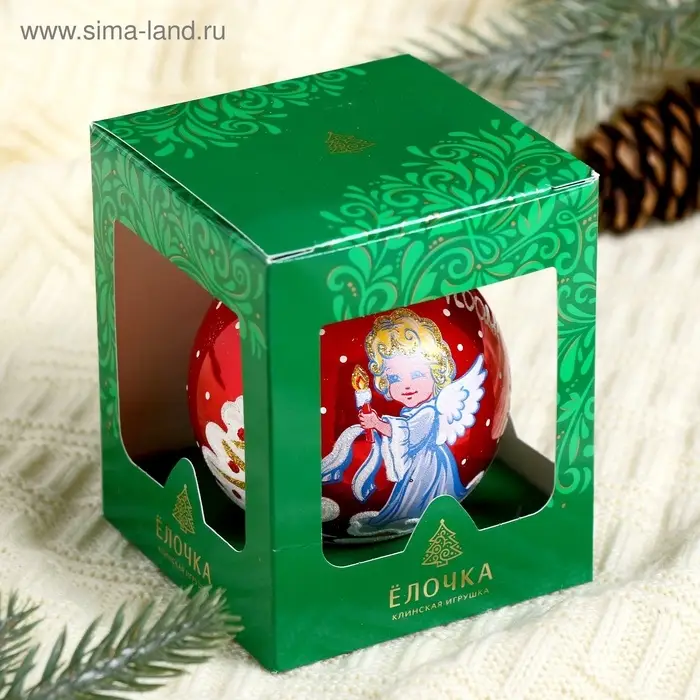 Ёлочный шар &laquo;Рождественская сказка&raquo; новогодний, d=8.5 см, МИКС