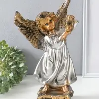 Фигура "Ангел с фонарём" 34х22х15 см