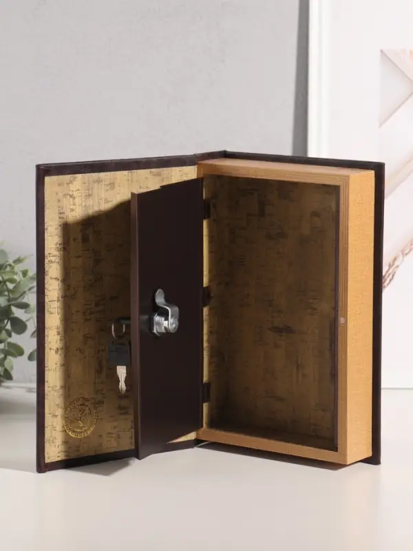 Шкатулка - книга сейф &laquo;Король&raquo;, дерево, искусственная кожа, 26&times;17&times;5 см
