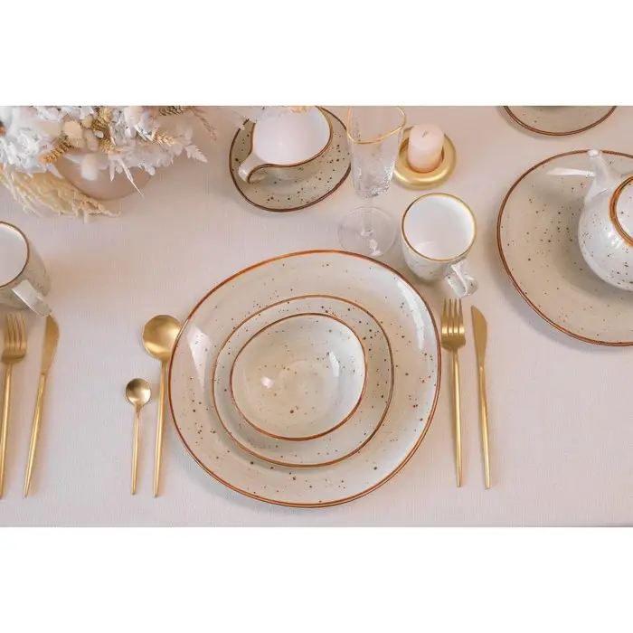 Набор блюдец фарфоровых Magistro Mediterana, 2 предмета: 16&times;15 см, цвет бежевый