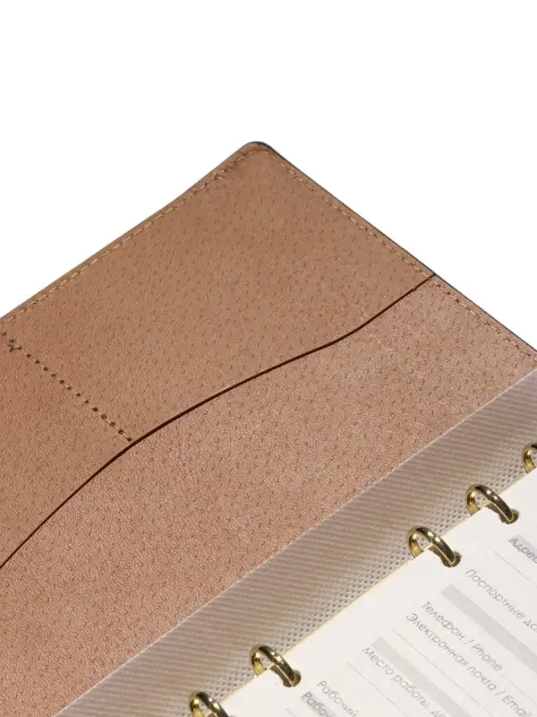 Органайзер на кольцах, C6, с хлястиком, 80л, линия, к/зам, Черный Органайзер на кольцах, C6, с хлястиком, 80л, линия, к/зам, Черный