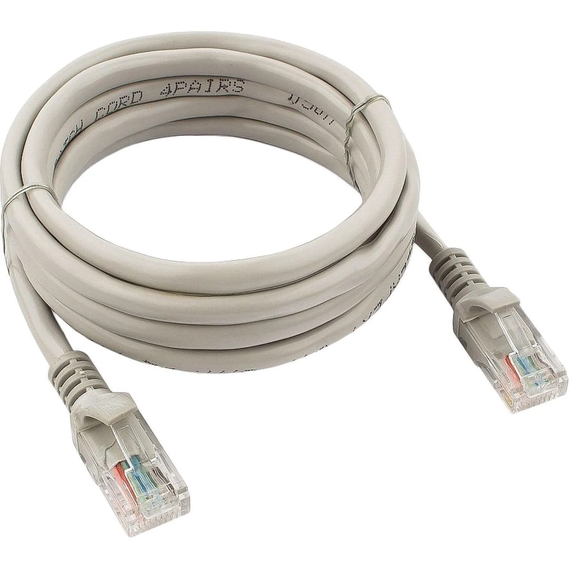 Патч-корд UTP Cablexpert PP12-2M кат.5e, 2м, серый