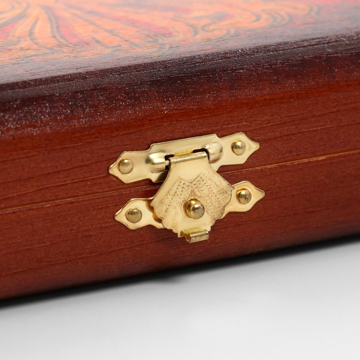 Нарды деревянные большие, настольная игра Нарды деревянные большие, настольная игра "Герб России", 50 х 50 см, с шашками