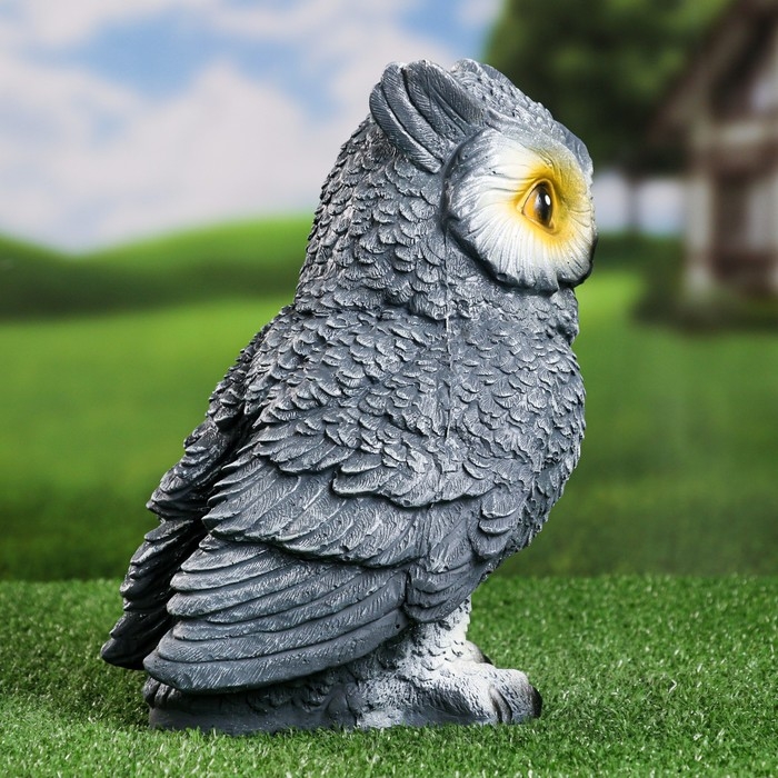 Садовая фигура Садовая фигура "Сова" серая, 18х20х27см