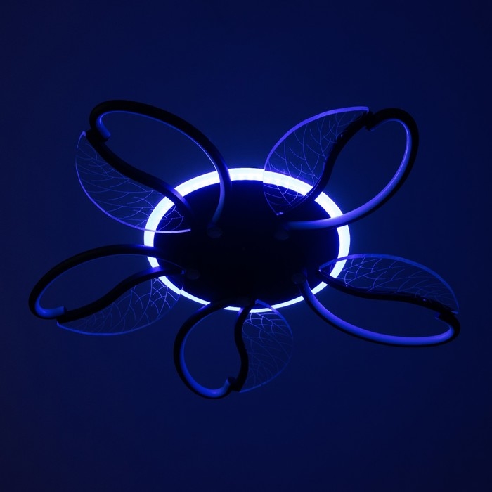 Люстра Люстра "Астрид" 5хLED 110Вт 3000-6000К RGB черный 65х65х8см