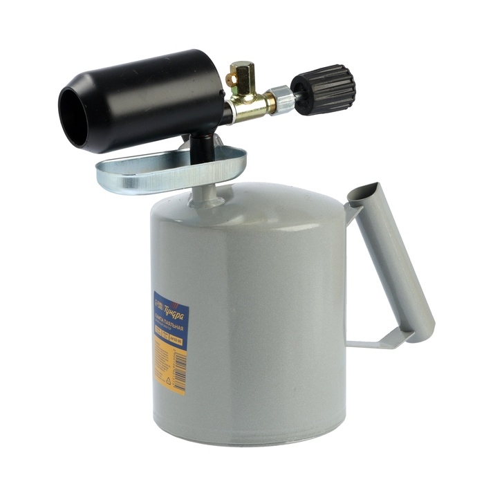 Лампа паяльная ТУНДРА, зауженный эжектор, расход <1.2 л/ч, АИ 92-95, объем 1.5 л Лампа паяльная ТУНДРА, зауженный эжектор, расход <1.2 л/ч, АИ 92-95, объем 1.5 л