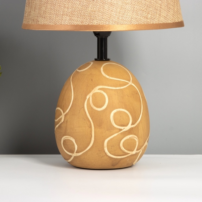 Лампа настольная Лампа настольная "Притча" 1х40Вт Е14 коричневый 20х20х32см