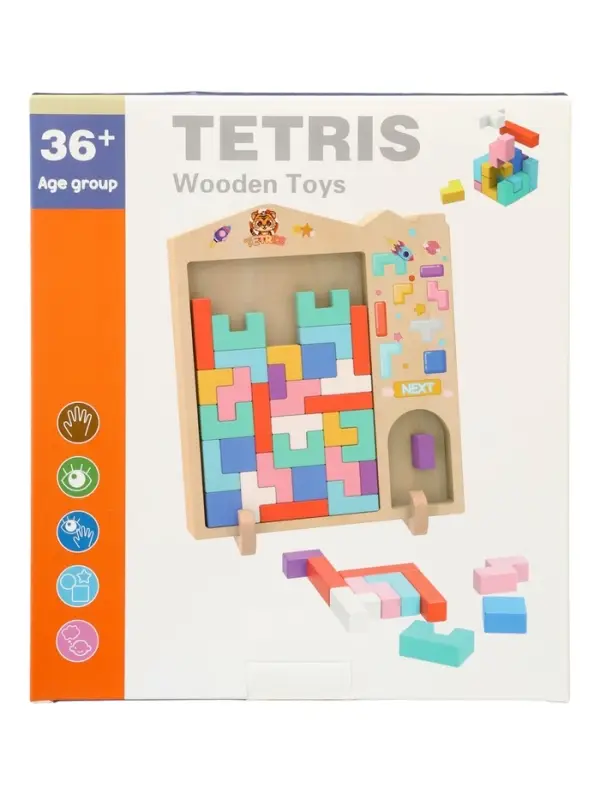 Развивающая головоломка Тетрис деревянный
