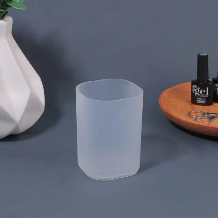 Органайзер - подставка для хранения маникюрных/косметических принадлежностей «STANDART», 7 × 7 × 9 см, цвет белый матовый