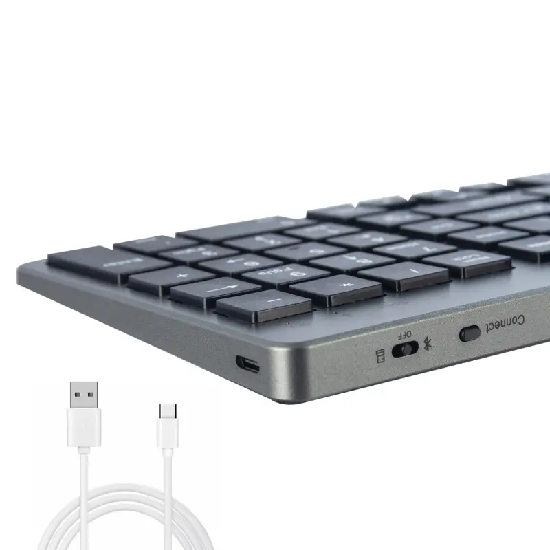 Клавиатура беспроводная ISA KB-11 стальной